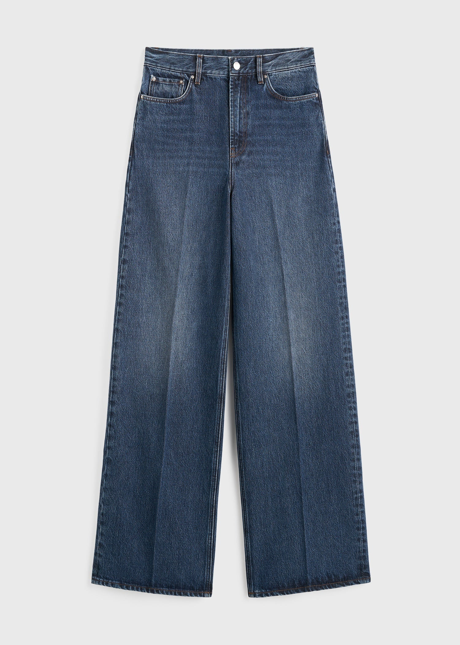 Wide leg denim dark blue - 1