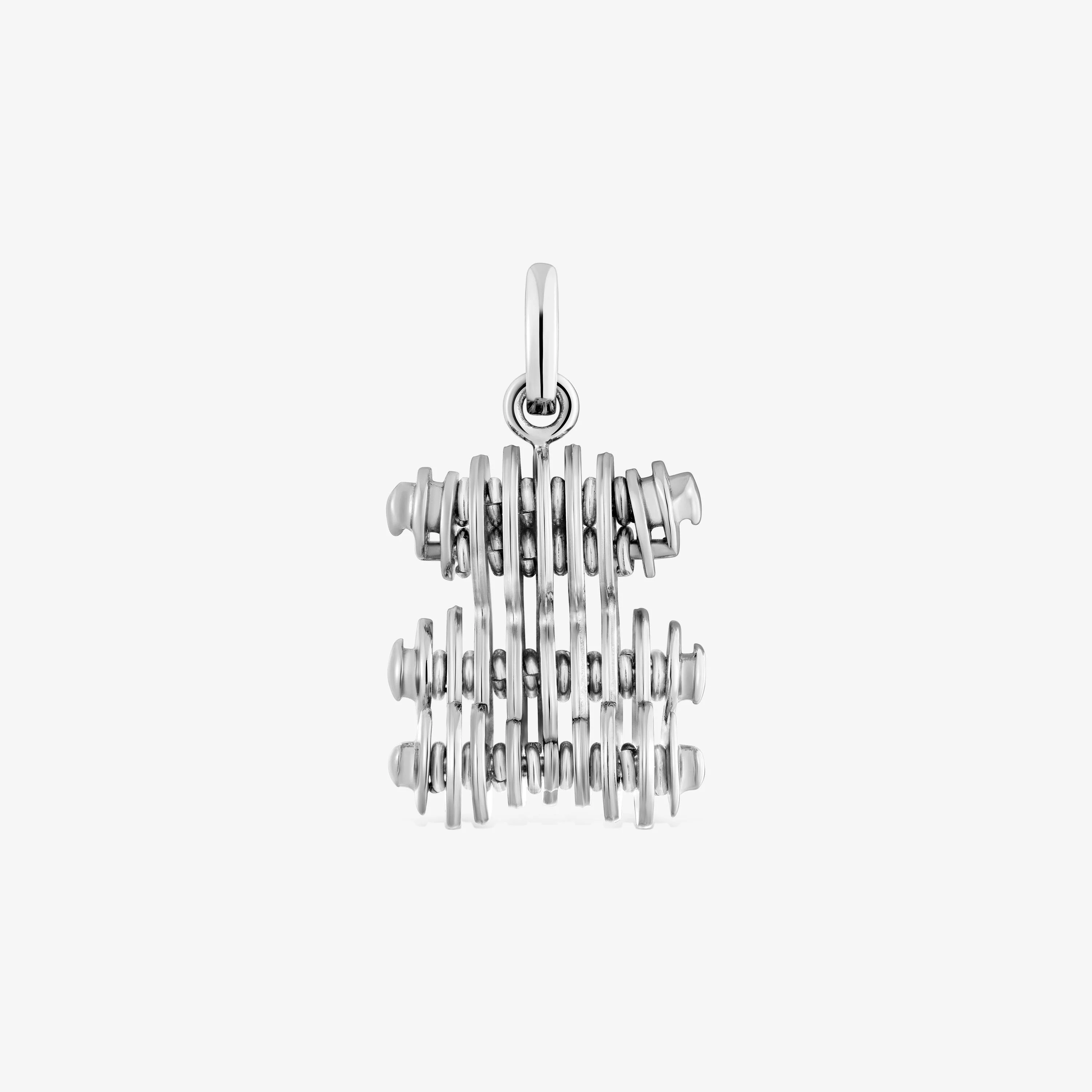 Rolled silver bear Pendant Bold Bear - 1