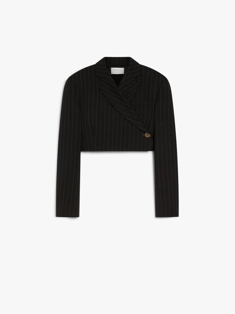 UTOPIA Short pinstriped blazer 1