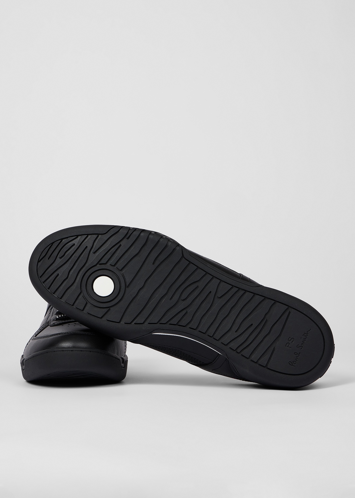 Black Leather 'Colson' Trainers - 4