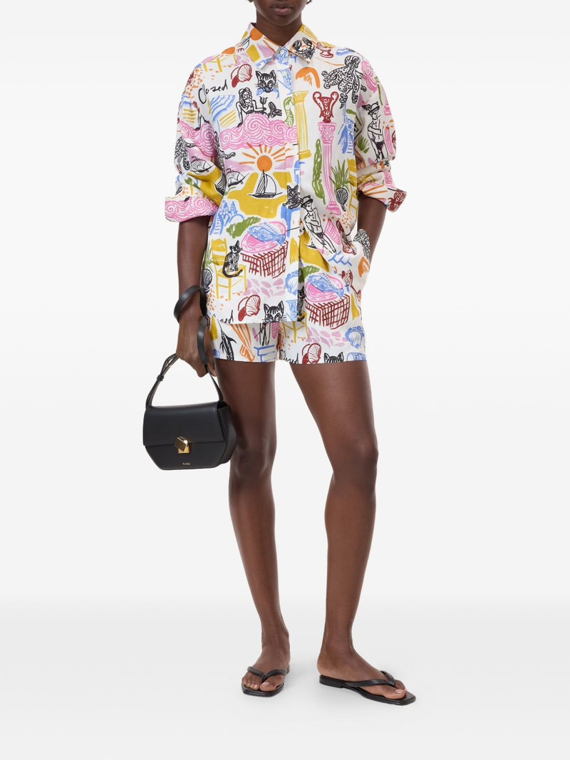CLOSED oversized printed shirt outlook