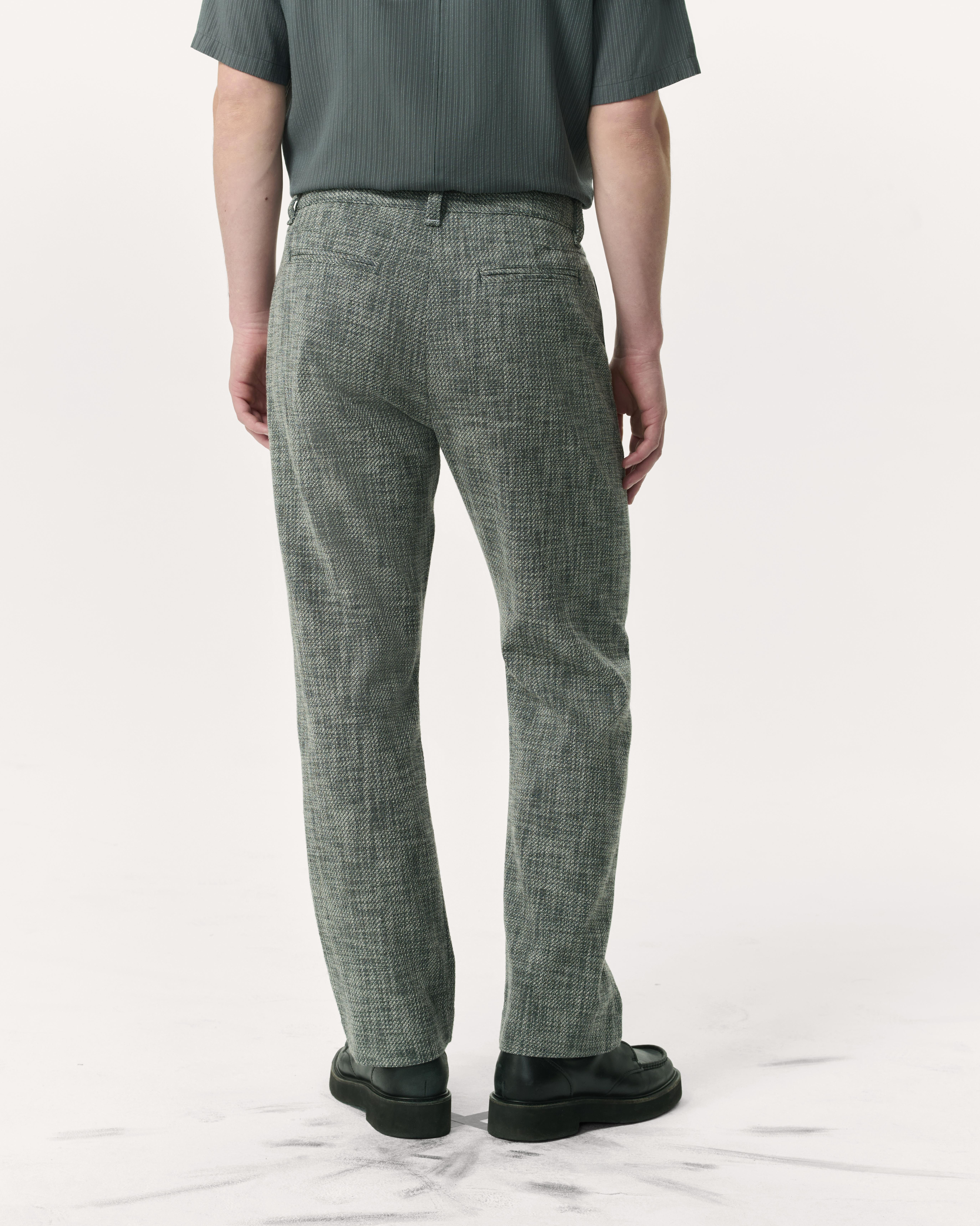 Haydon Straight Fit Italian Tweed Pants - 5
