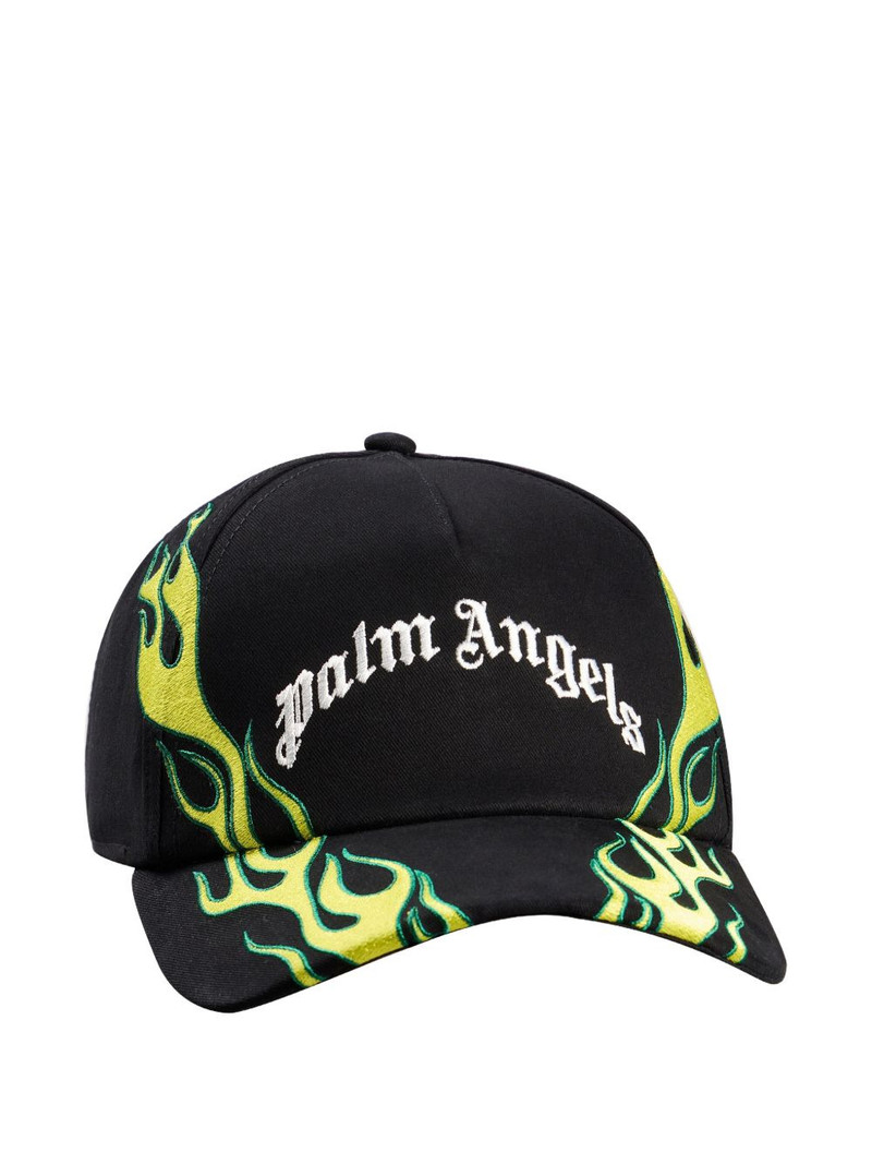 flames logo curved cap 1