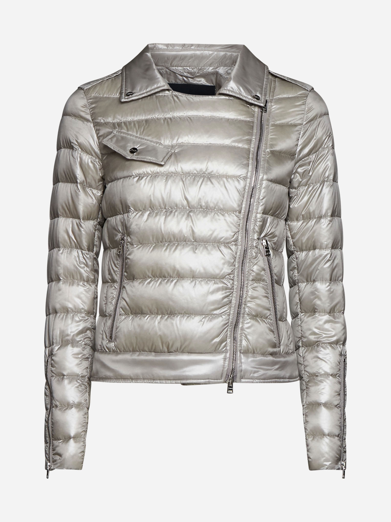 Herno Biker Down Jacket Herno Biker-style Quilted Nylon Down