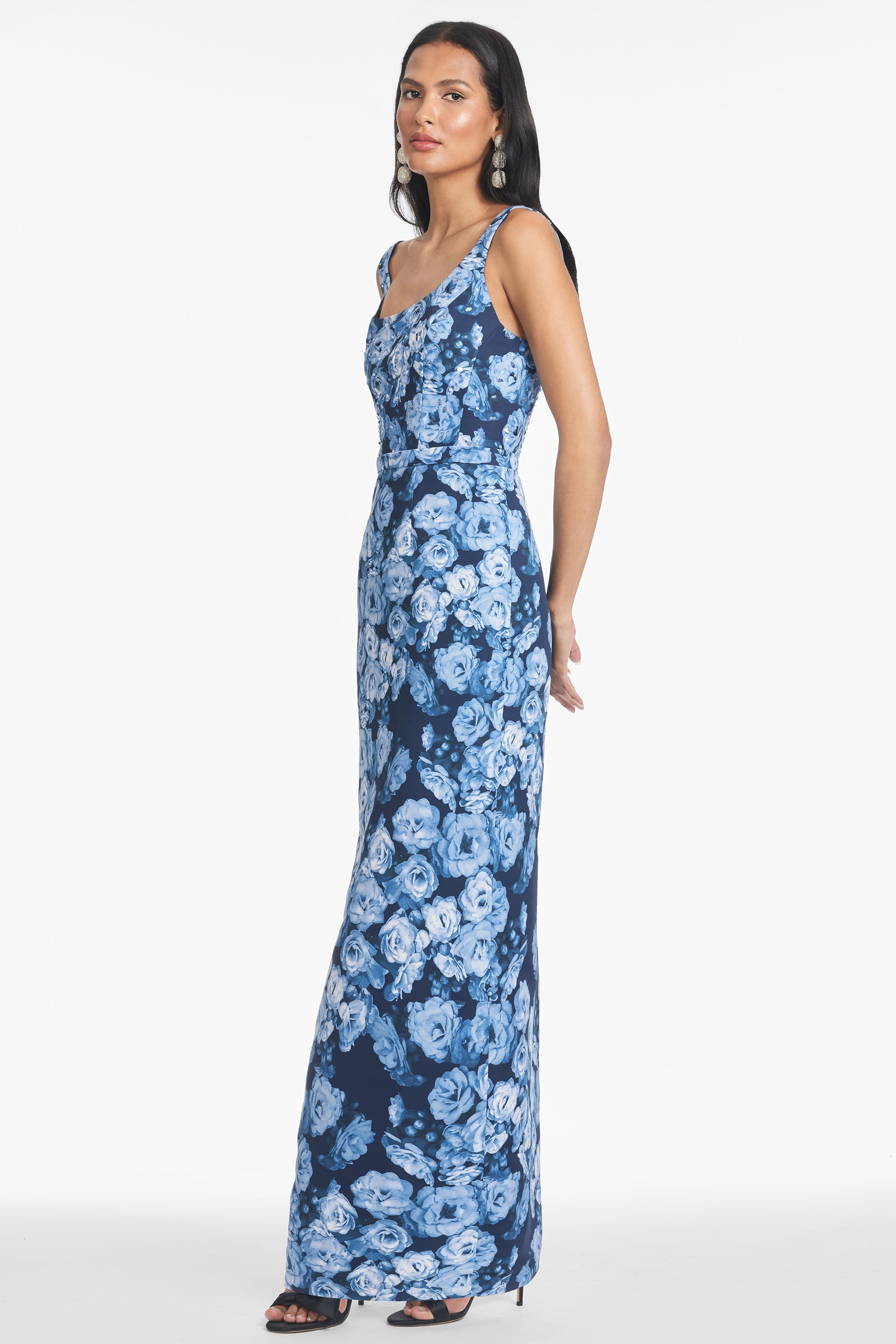 LANA GOWN - WILD SAPPHIRE ROSES - 2