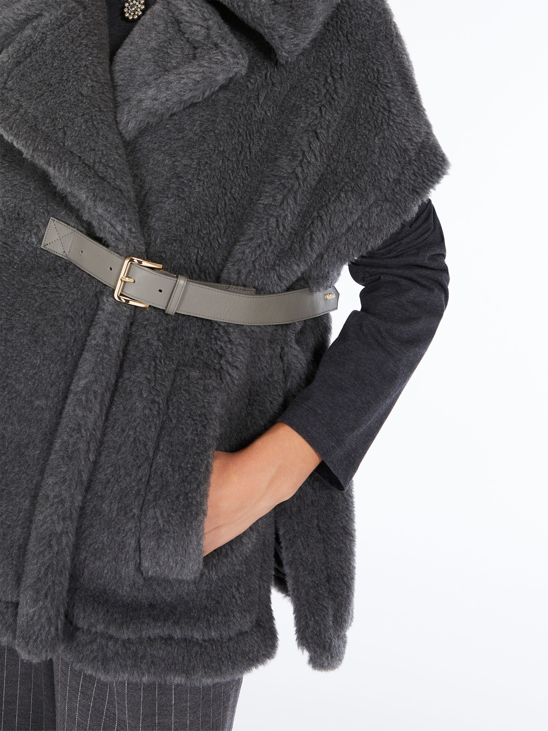 ABAVO2 Cape in Teddy mélange fabric - 5