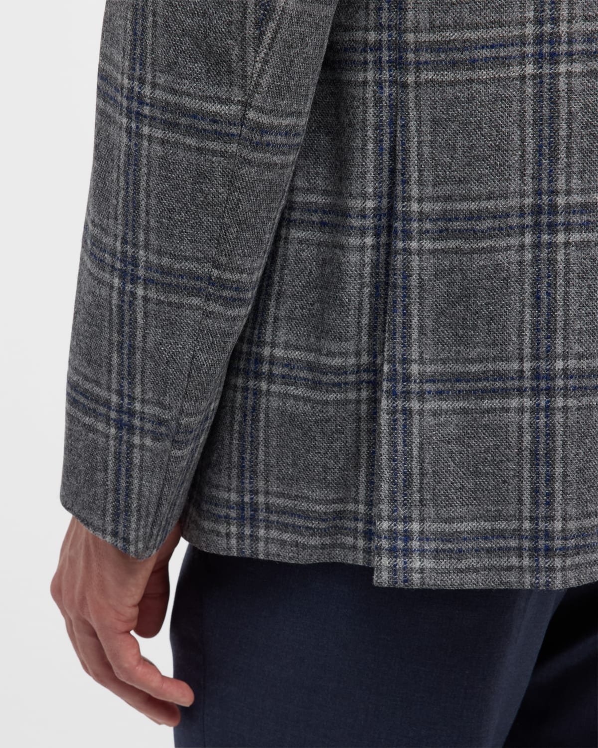 Men's Soft Plaid Sport Coat - 8