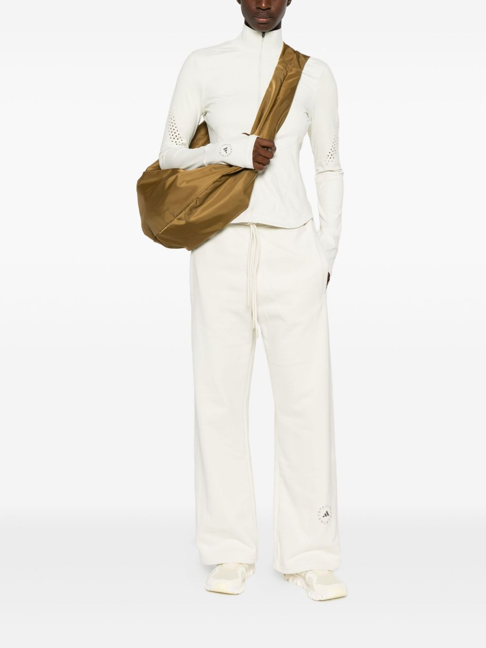 drawstring cotton track pants - 2