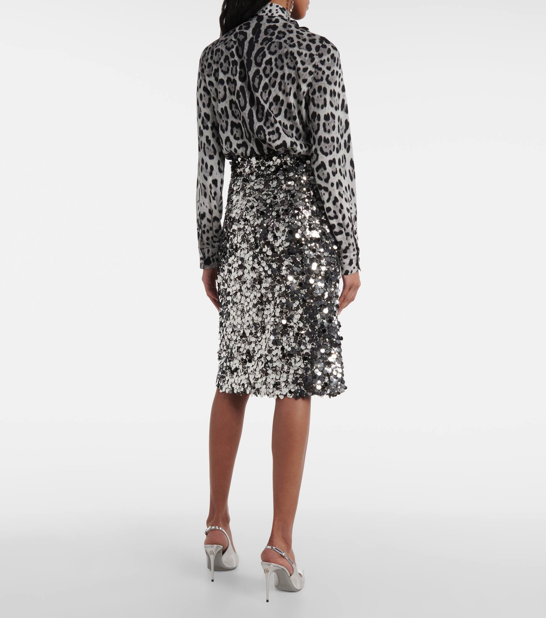 Sequined pencil skirt - 3