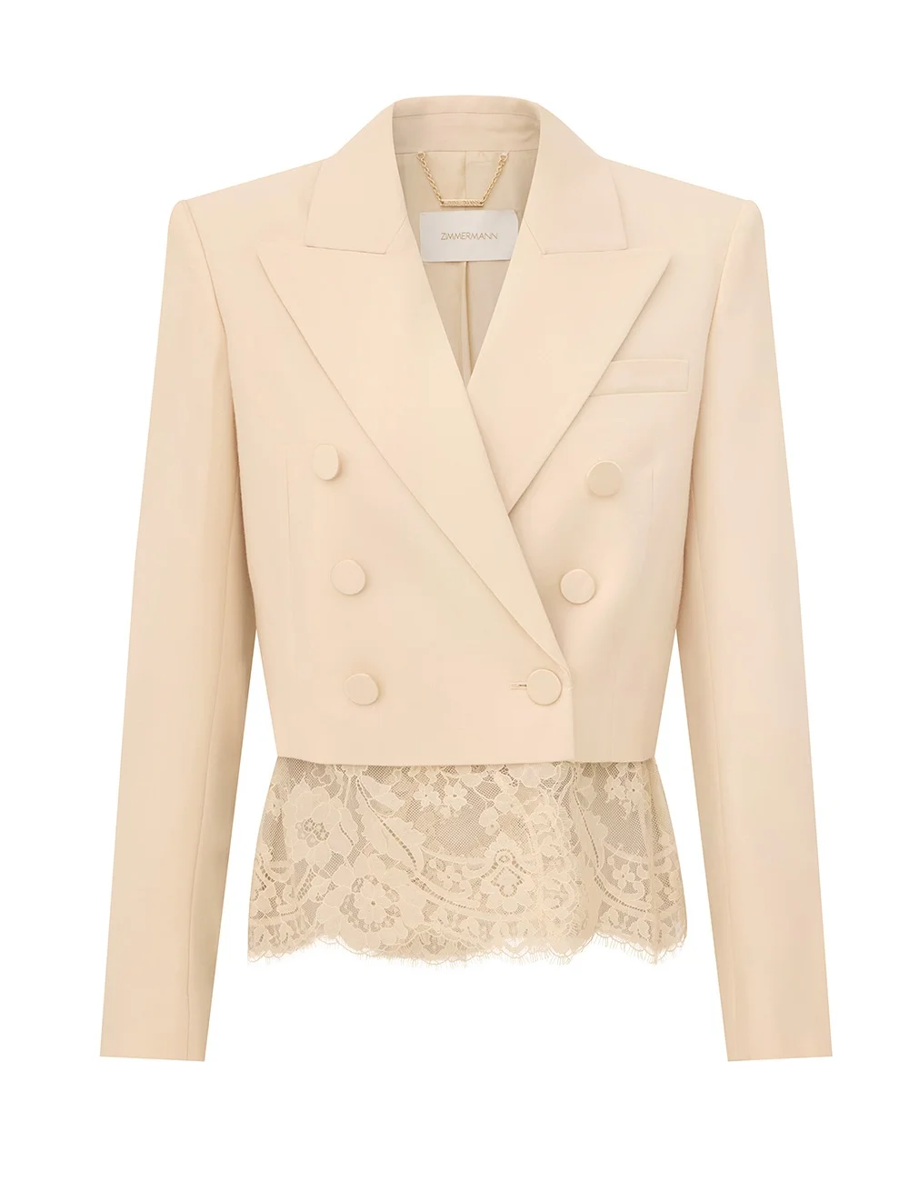 VALIANT LACE CROPPED BLAZER - 1