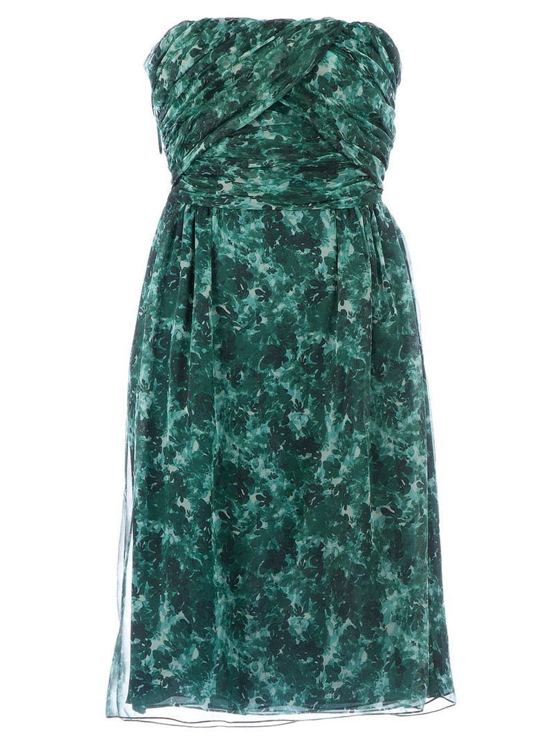 printed strapless dress 1