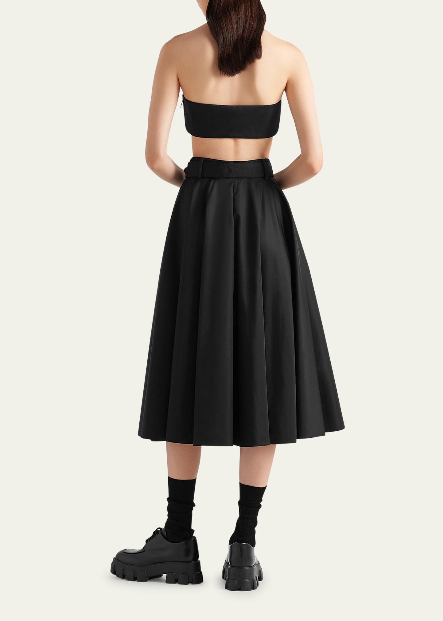 Re-Nylon Bandeau Top with Pocket - 3