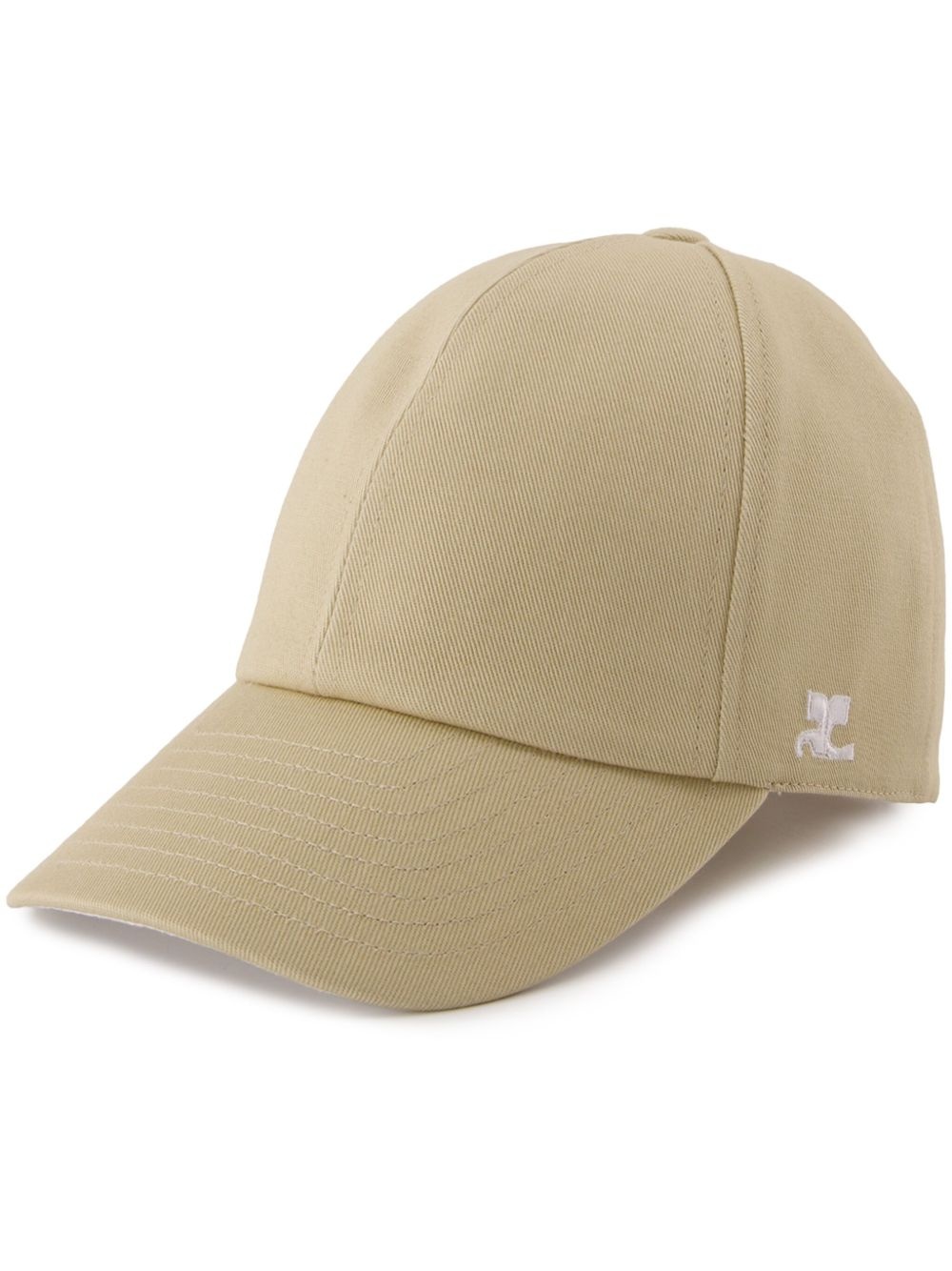 logo-embroidered cotton cap - 1