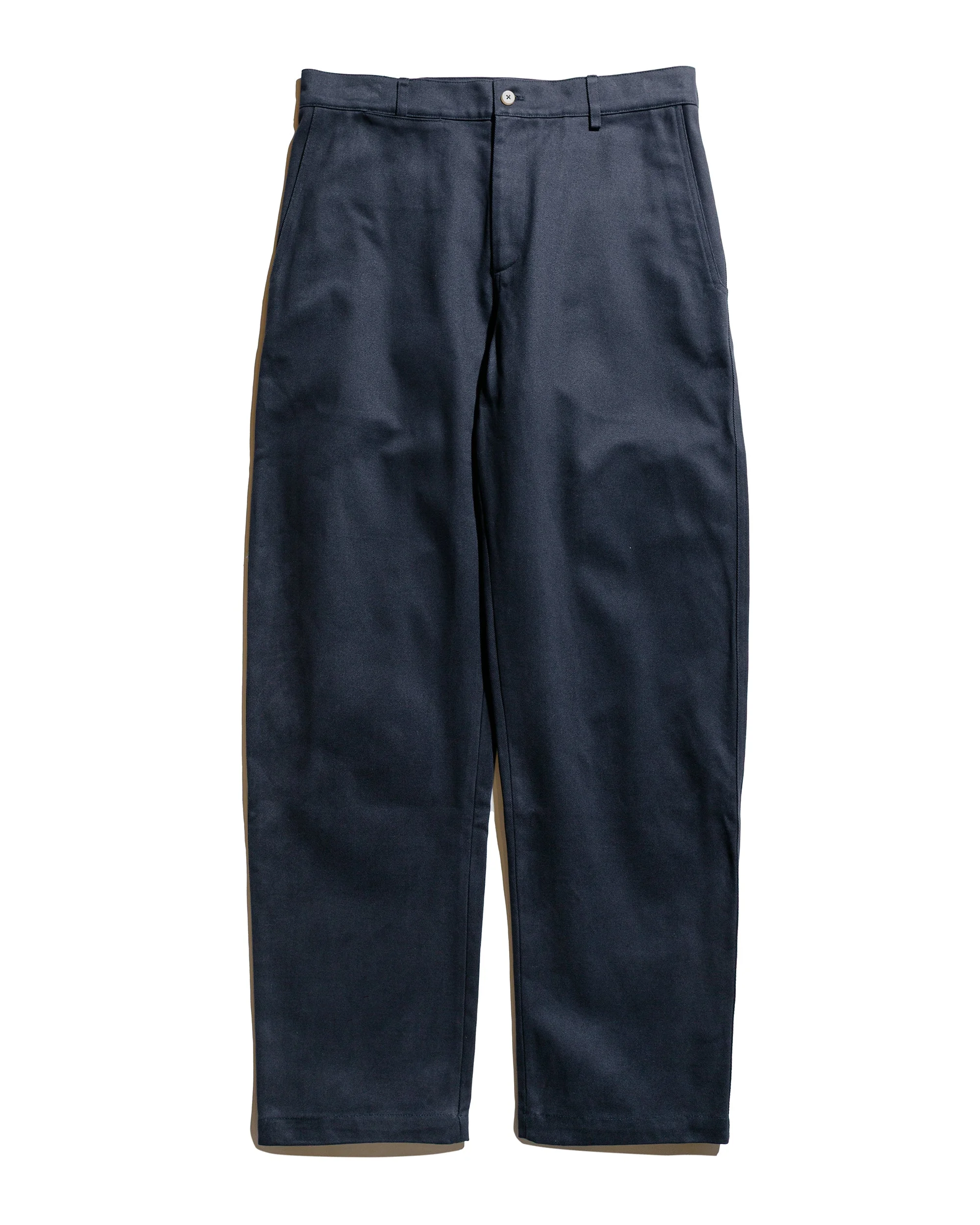 Balloon Trousers Heavy Cotton Drill Dark Navy - 1