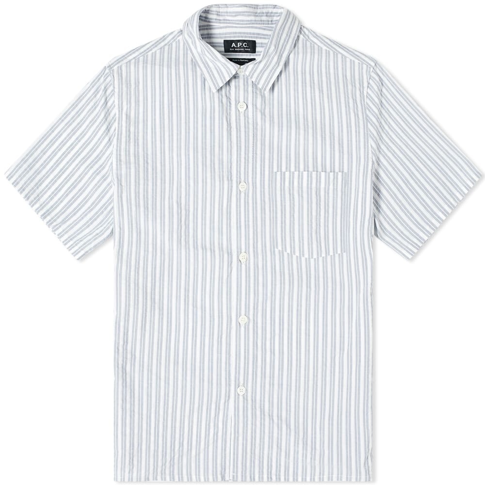 A.P.C. Short Sleeve Bryan Stripe Shirt - 1