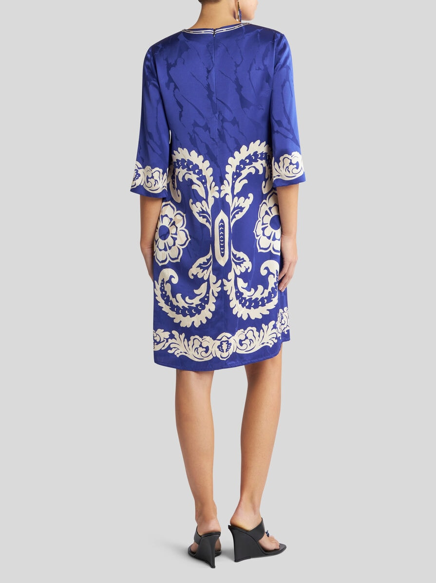 FLORAL JACQUARD TUNIC DRESS - 4
