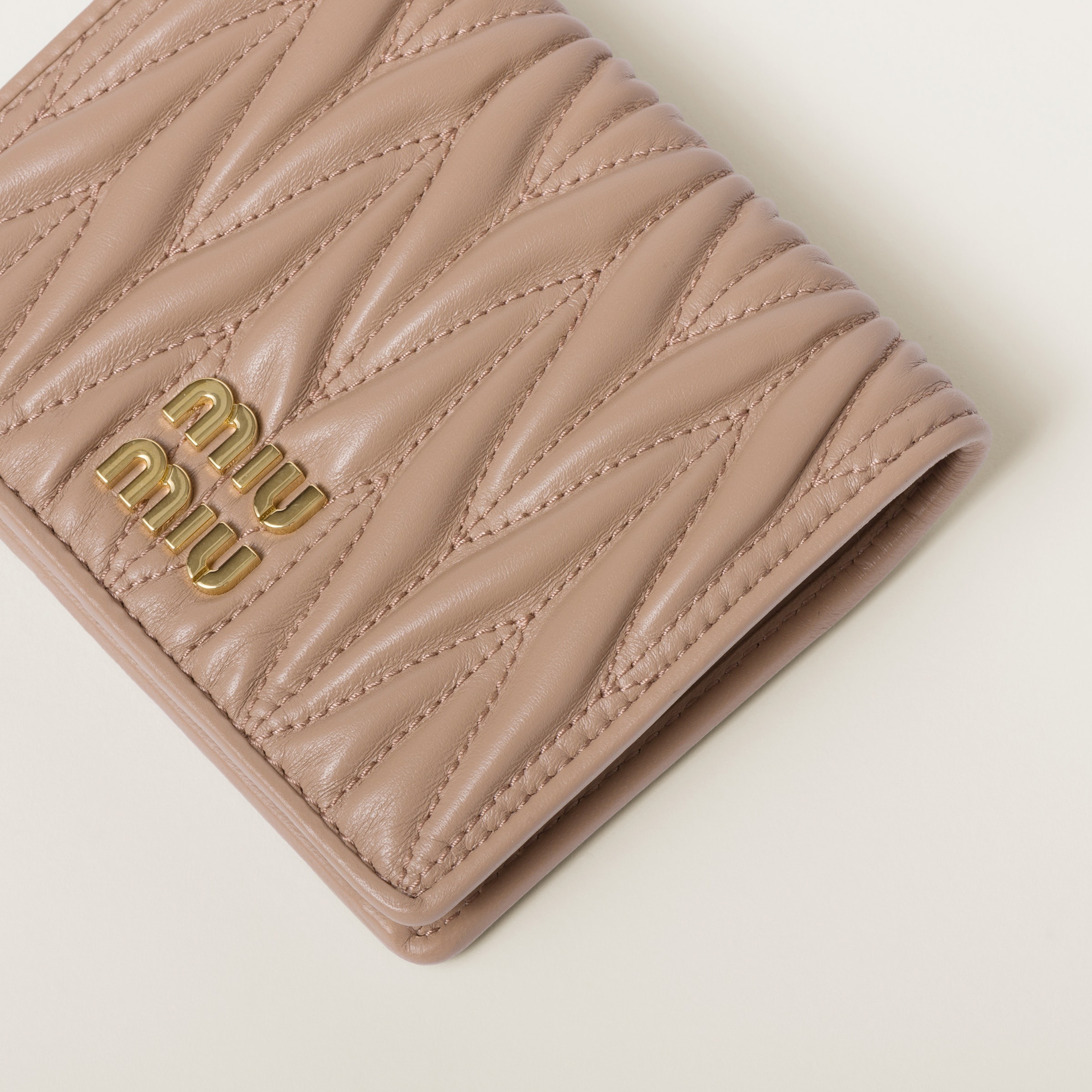 Small matelassé nappa leather wallet - 3