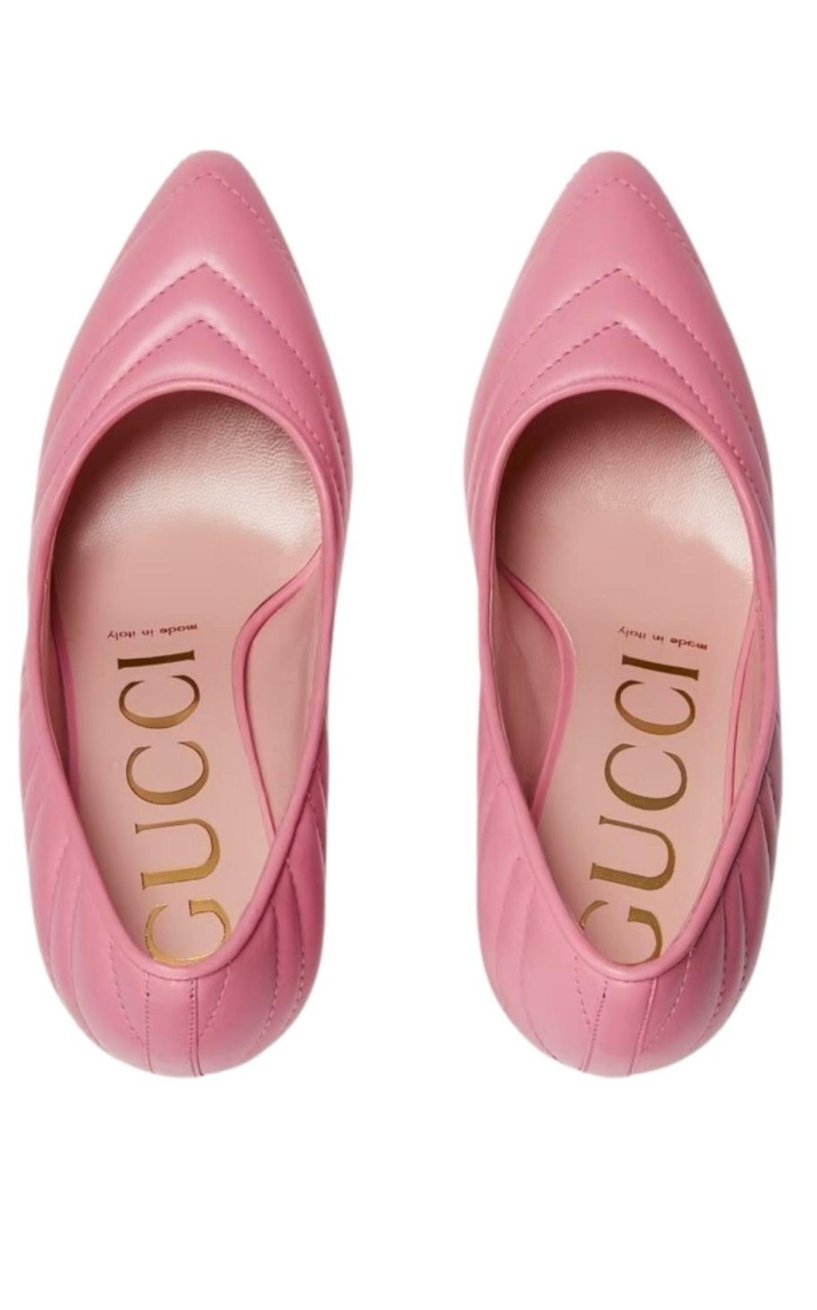 Matelasse Leather Pump - 6