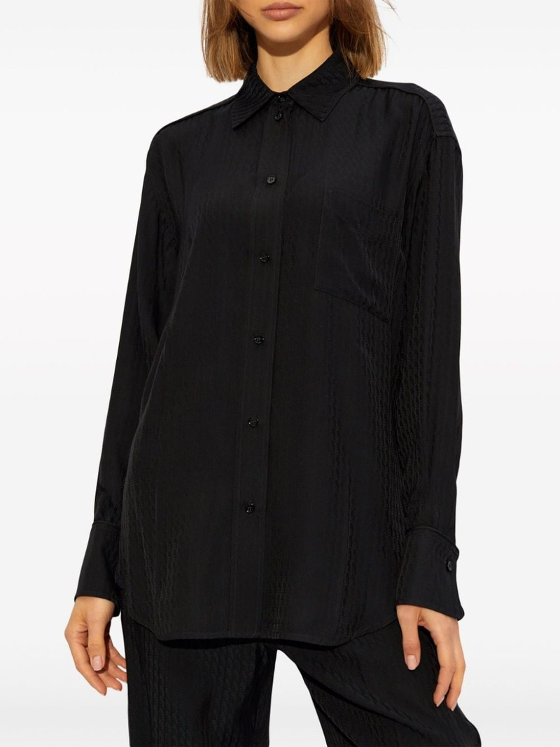 monogram-pattern button-down shirt 3