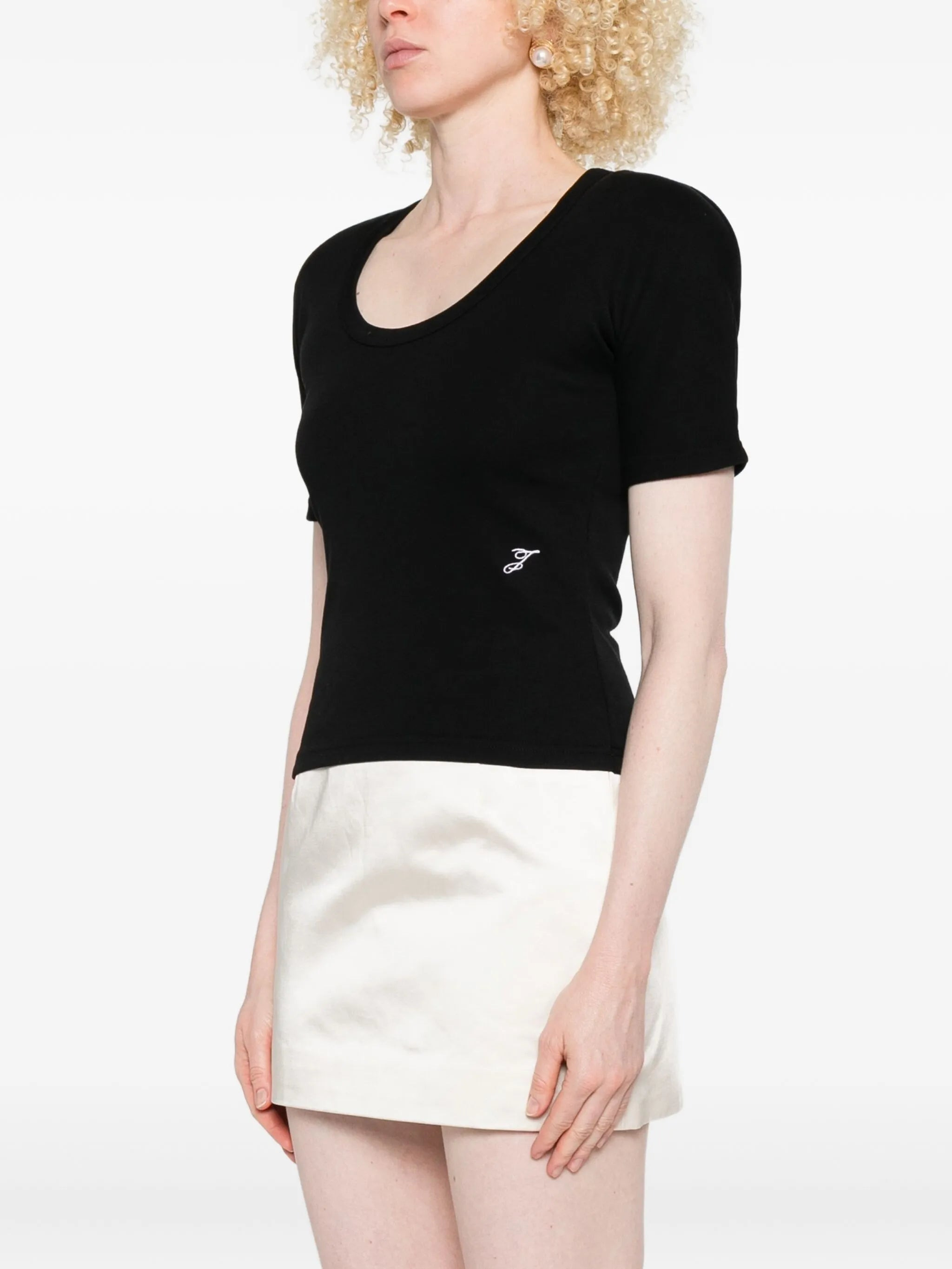 Jacquemus The Espiral Scoop-neck T-shirt - 3