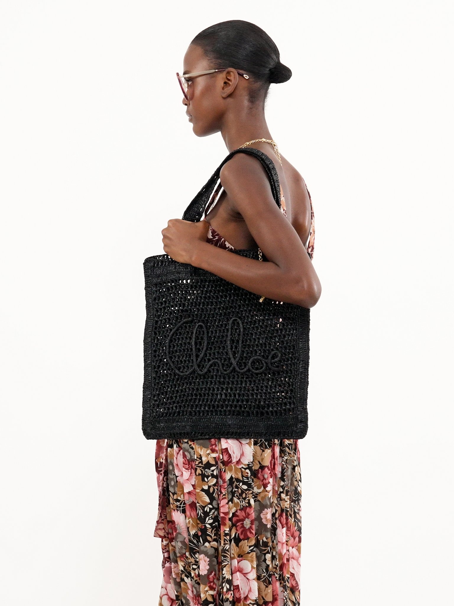 SUMMER BANANA TOTE BAG IN RAFFIA - 4