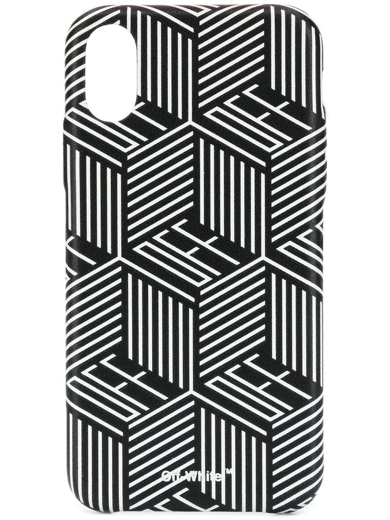 graphic logo printed iPhone X case 1