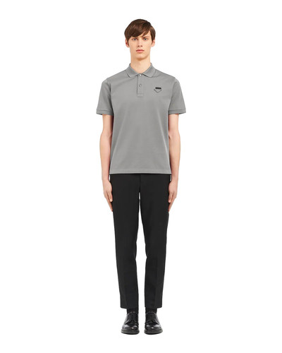 Prada Piqué polo shirt outlook