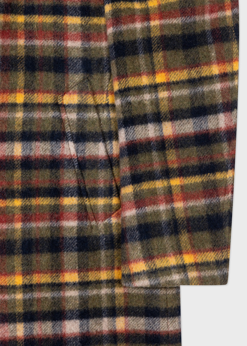 Recycled Wool-Blend Check Overcoat 3