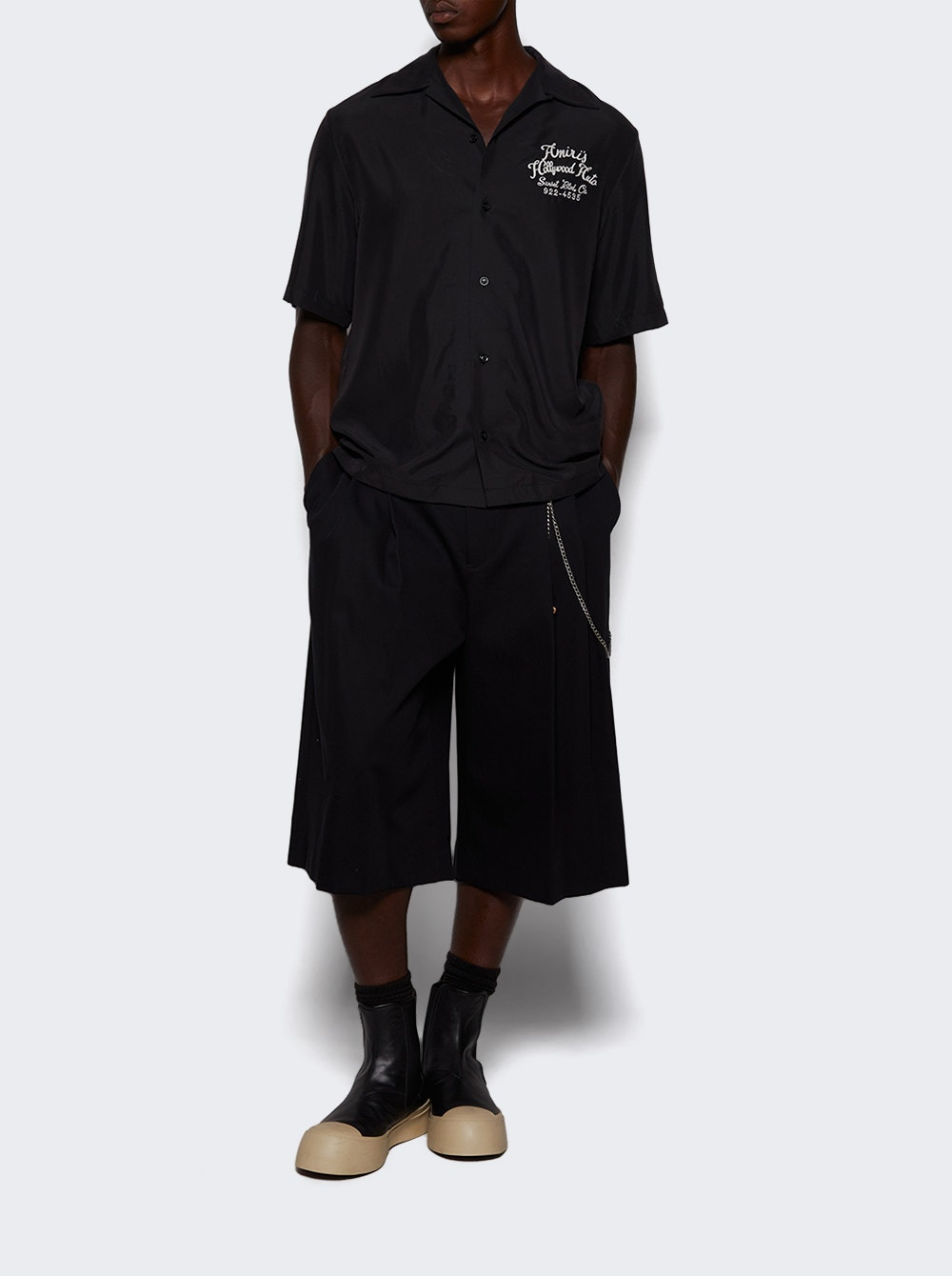 Hollywood Auto Bowling Shirt Black - 5