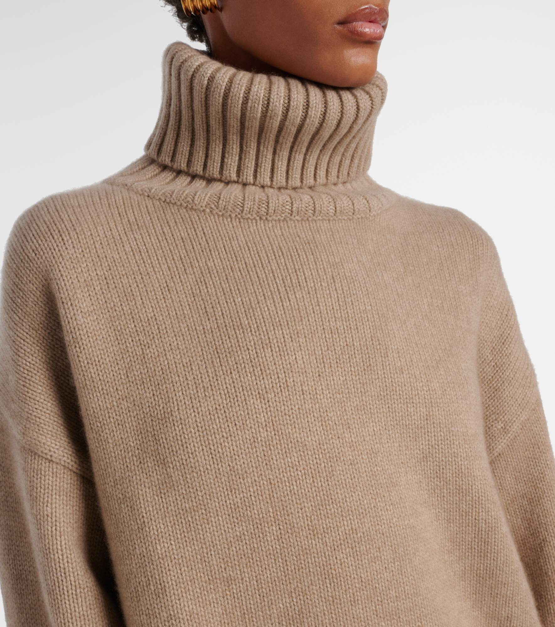 Oversize Xtra cashmere turtleneck sweater - 4