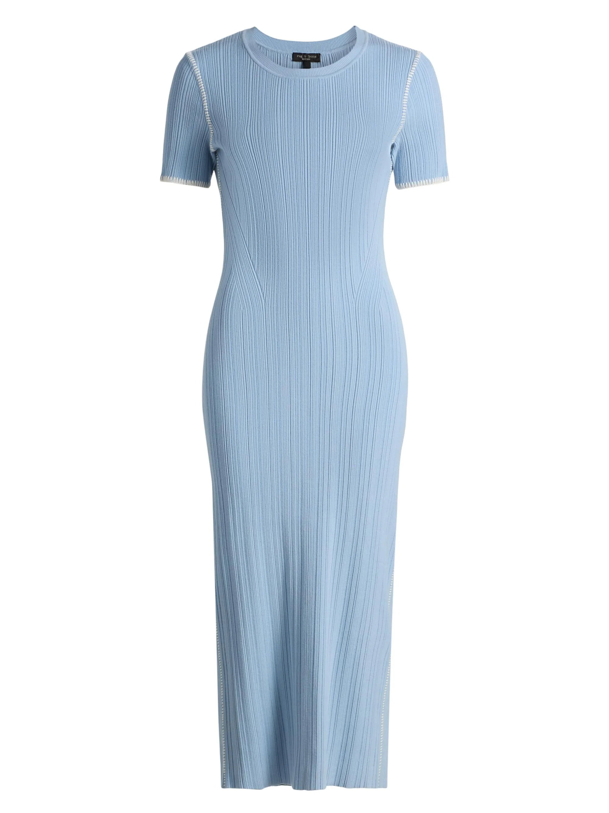 Women's Harper Rib-Knit Midi-Dress - Sky - 1