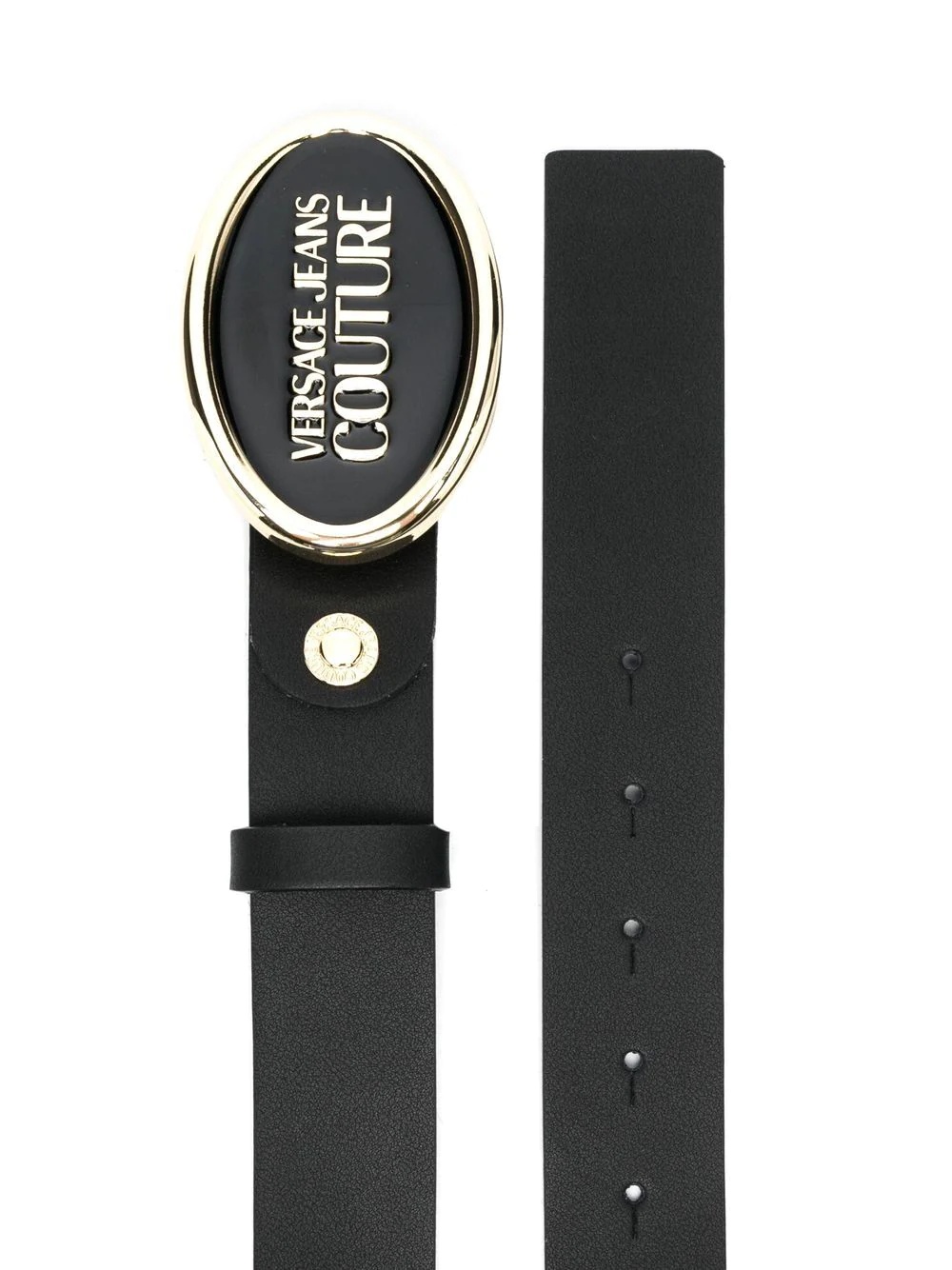 oval logo buckle belt - 2