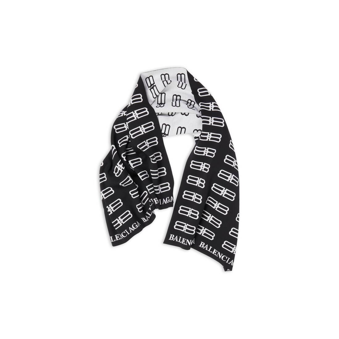 Men's Bb Icon Blanket Scarf in Black - 1