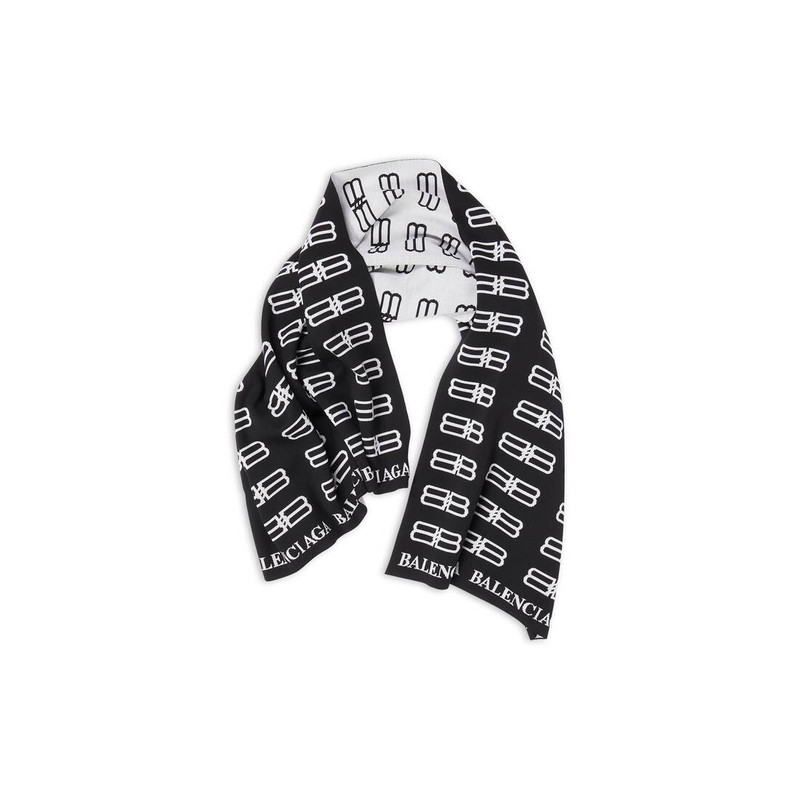 Men's Bb Icon Blanket Scarf in Black 1