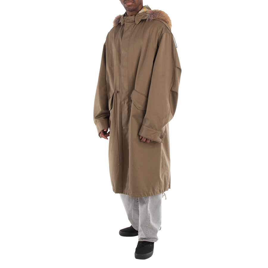 Burberry Faux Fur And Cotton Parka - 2