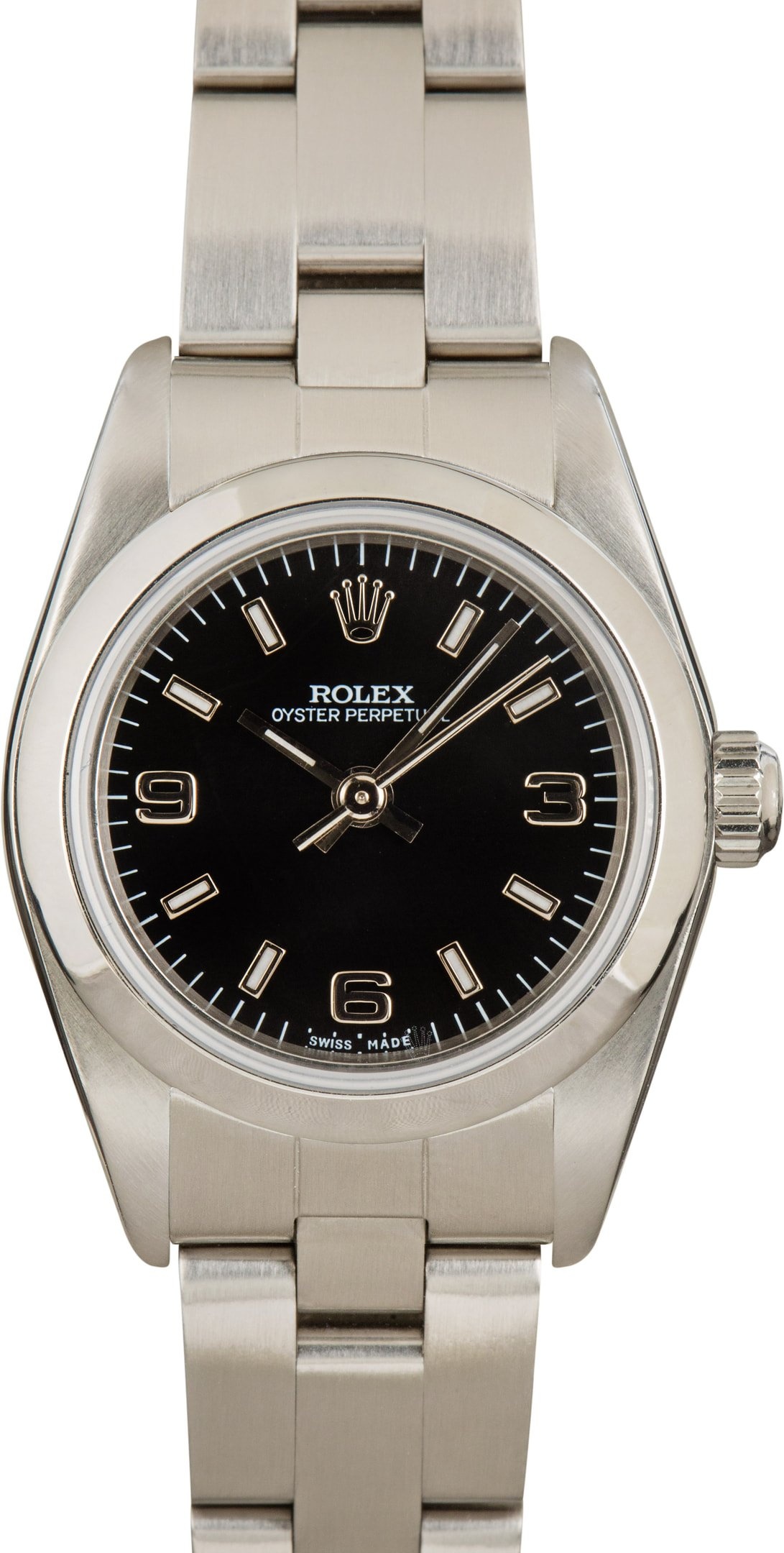 Lady Rolex Oyster Perpetual 76080 Black Dial - 1