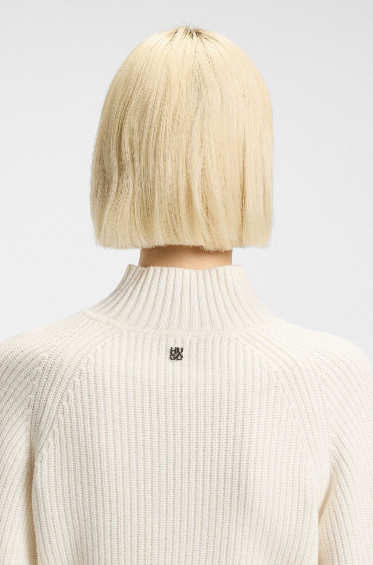 LOOSE-FIT ROLLNECK SWEATER WITH RAGLAN SLEEVES - 5