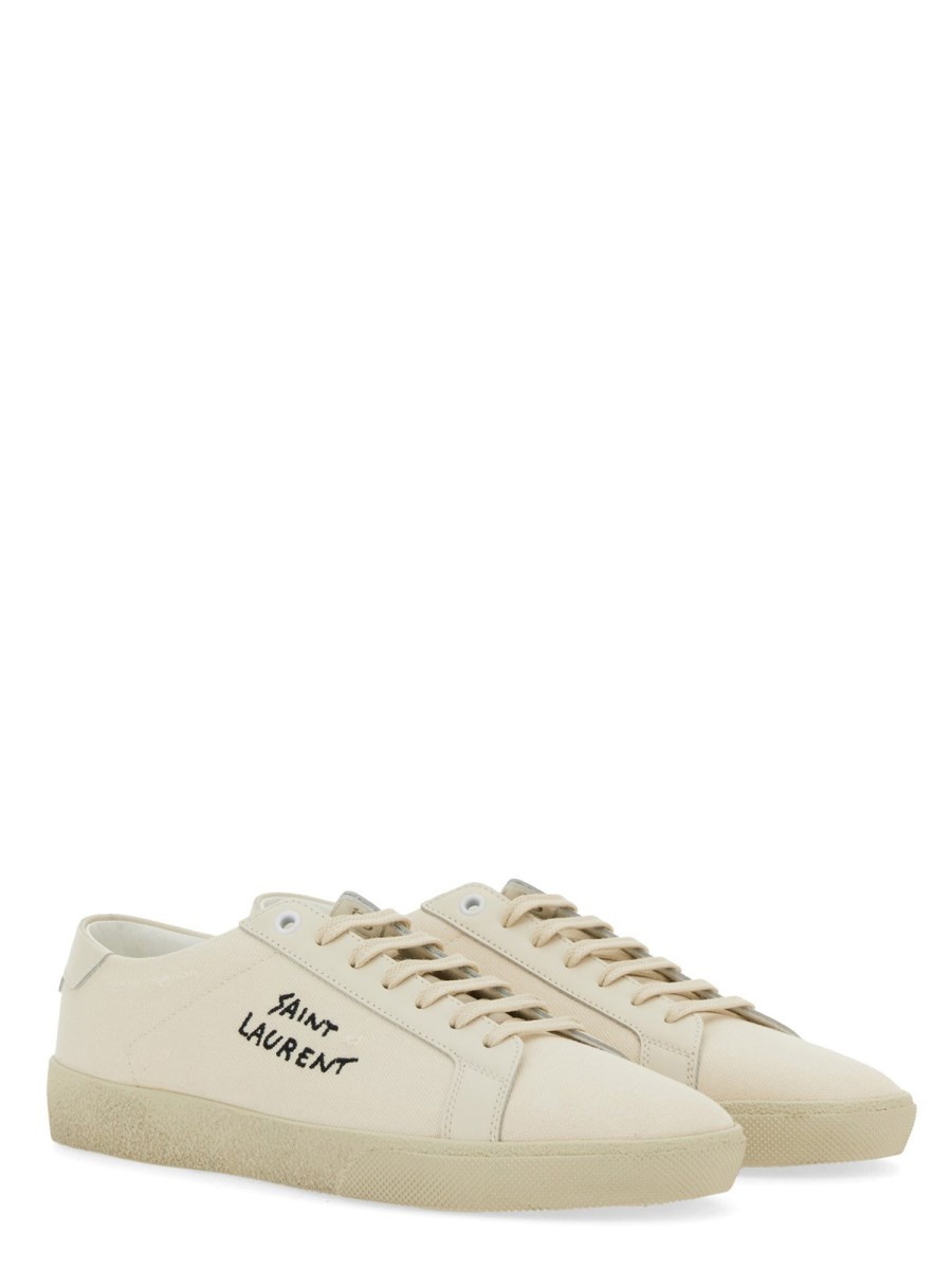 SNEAKER COURT CLASSIC SL/06 IN PELLE E TESSUTO WORN-LOOK - 2