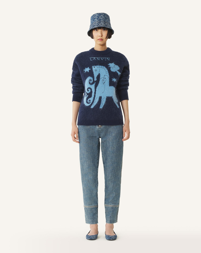 Lanvin LUNAR YEAR JACQUARD MOHAIR SWEATER outlook
