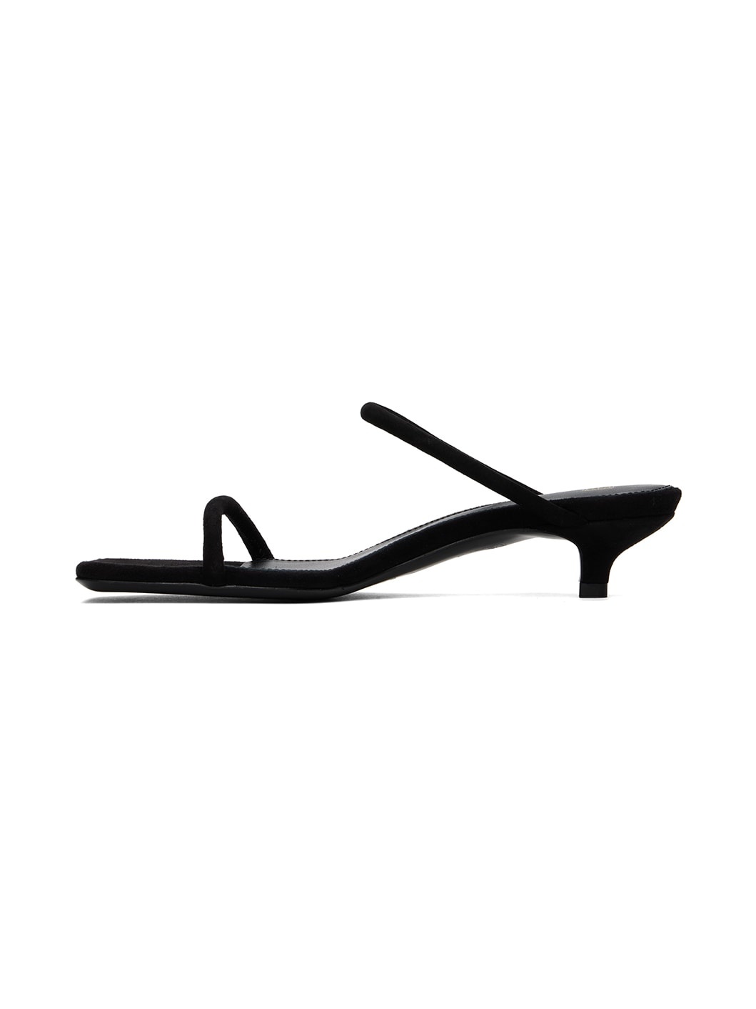 Black 'The Minimalist' Heeled Sandals - 3