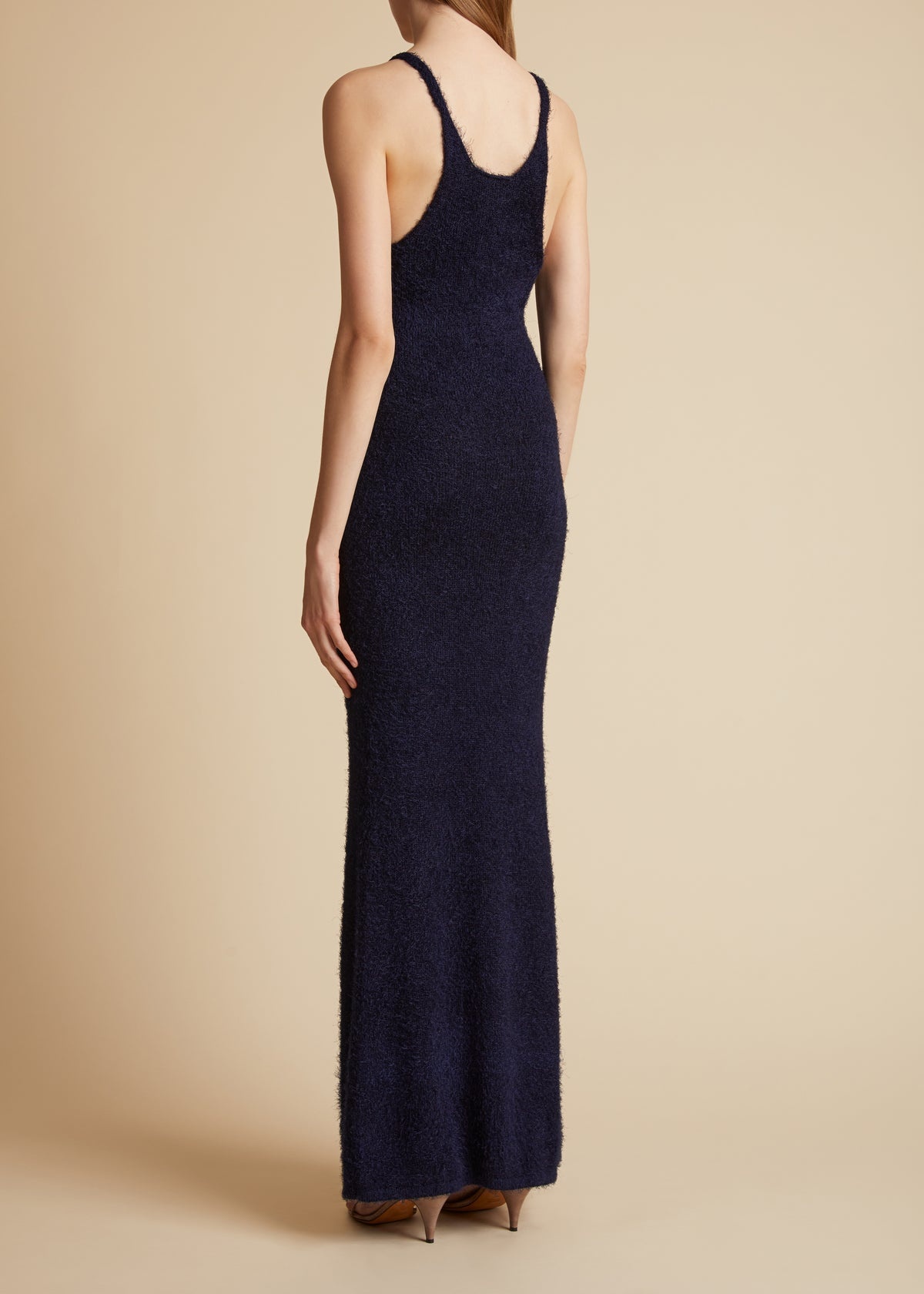 Jaime brushed silk and cashmere-blend maxi dress - 5
