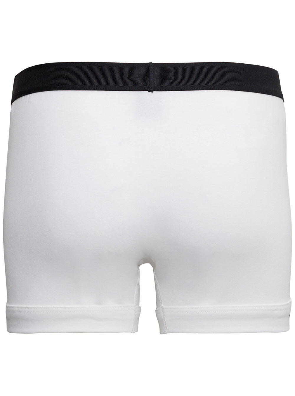 Tom Ford Men White Boxer Shorts With Elastic Waist With Logo Lettering In Cotton Man - 2
