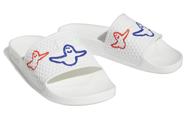 adidas Shmoofoil Slides 'Cloud White Red Pulse Mint' HQ2034 - 4