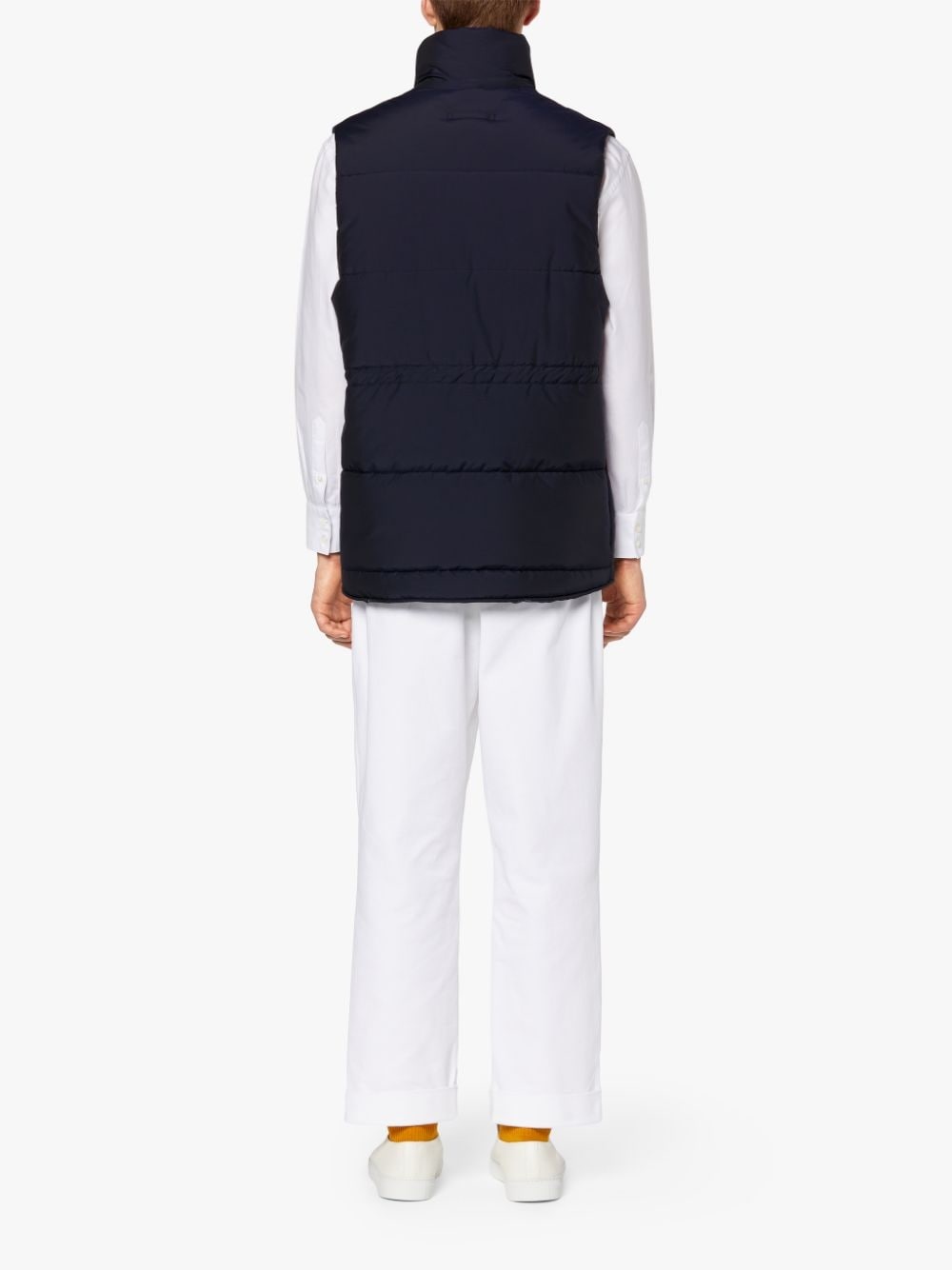 OSAKA NAVY RAIN SYSTEM WOOL & NYLON BLEND GILET | GQF-304 - 3