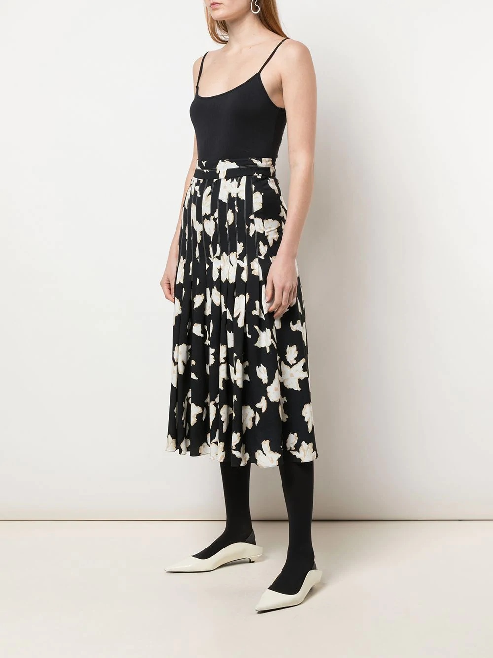 Iris print pleated skirt - 3