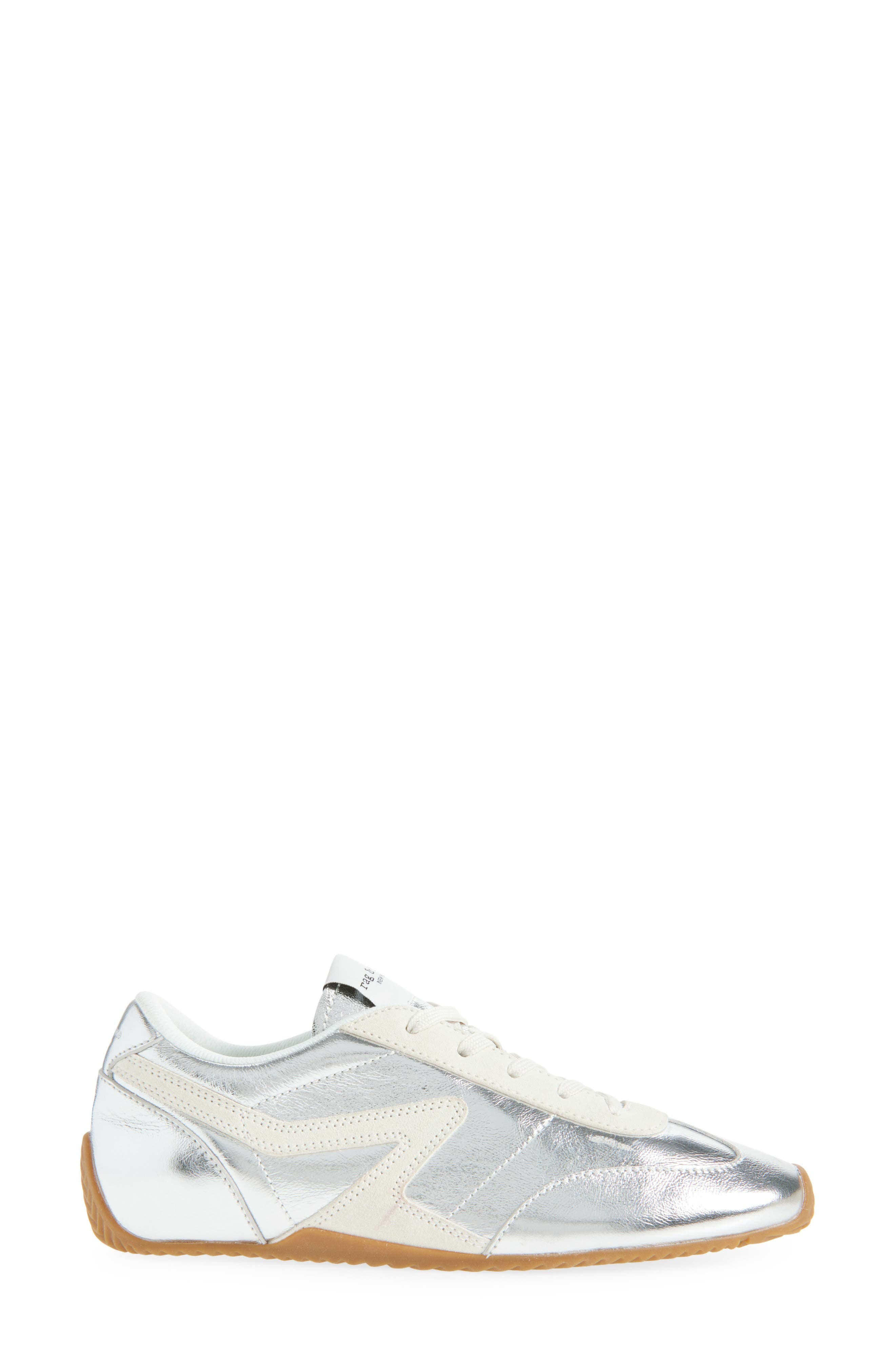 rag & bone Retro Runner Slim Ultra Sneaker in Silver at Nordstrom - 3