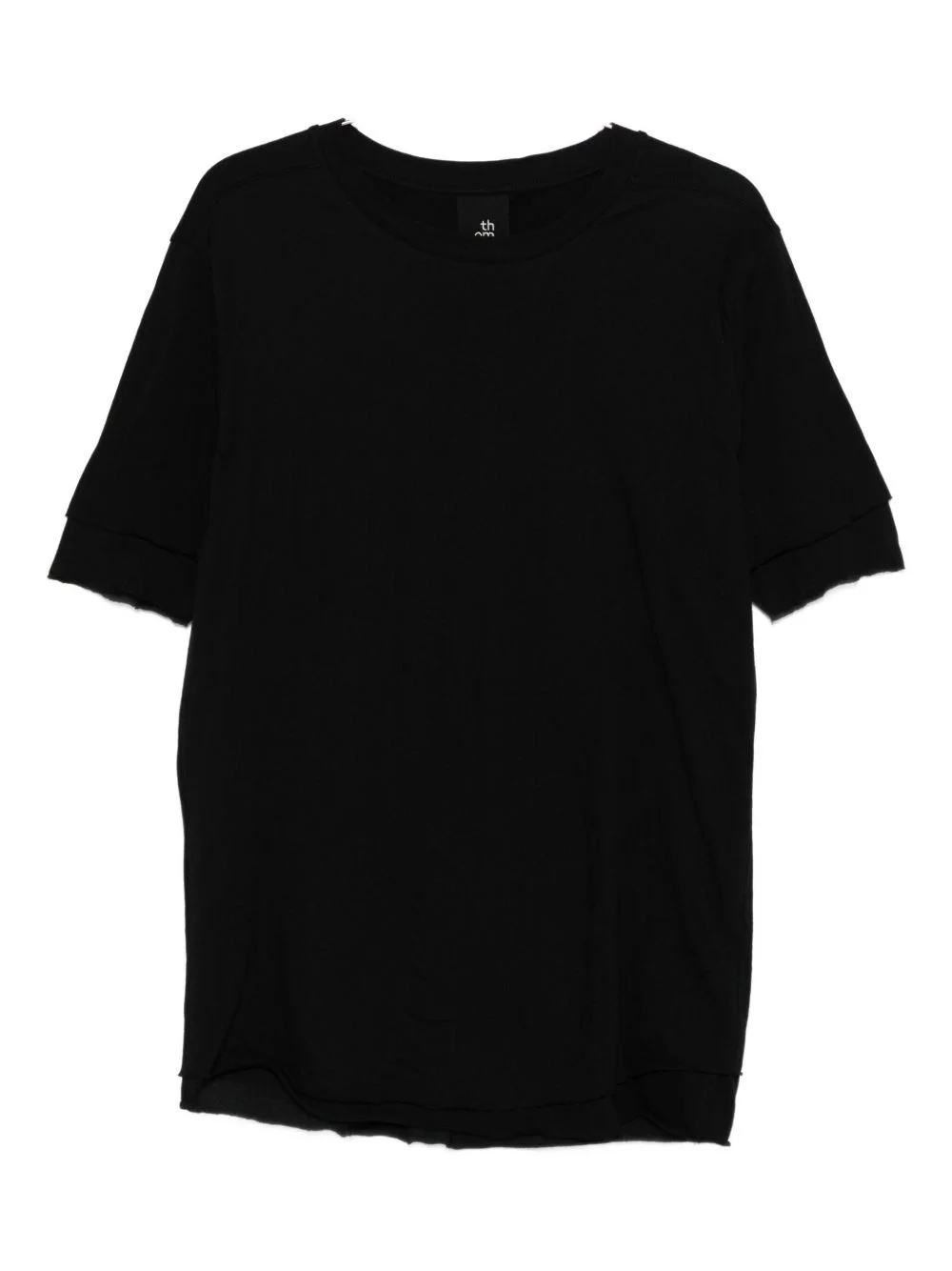 raw-edge crew-neck T-shirt - 1