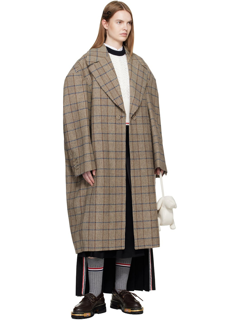 Thom Browne Brown Vitello Calf Hiking Leather Sole Boat Shoes outlook