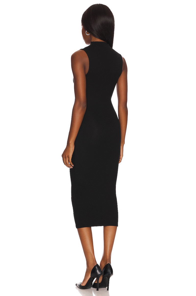Enza Costa Silk Knit Sleeveless Twist Midi Dress outlook
