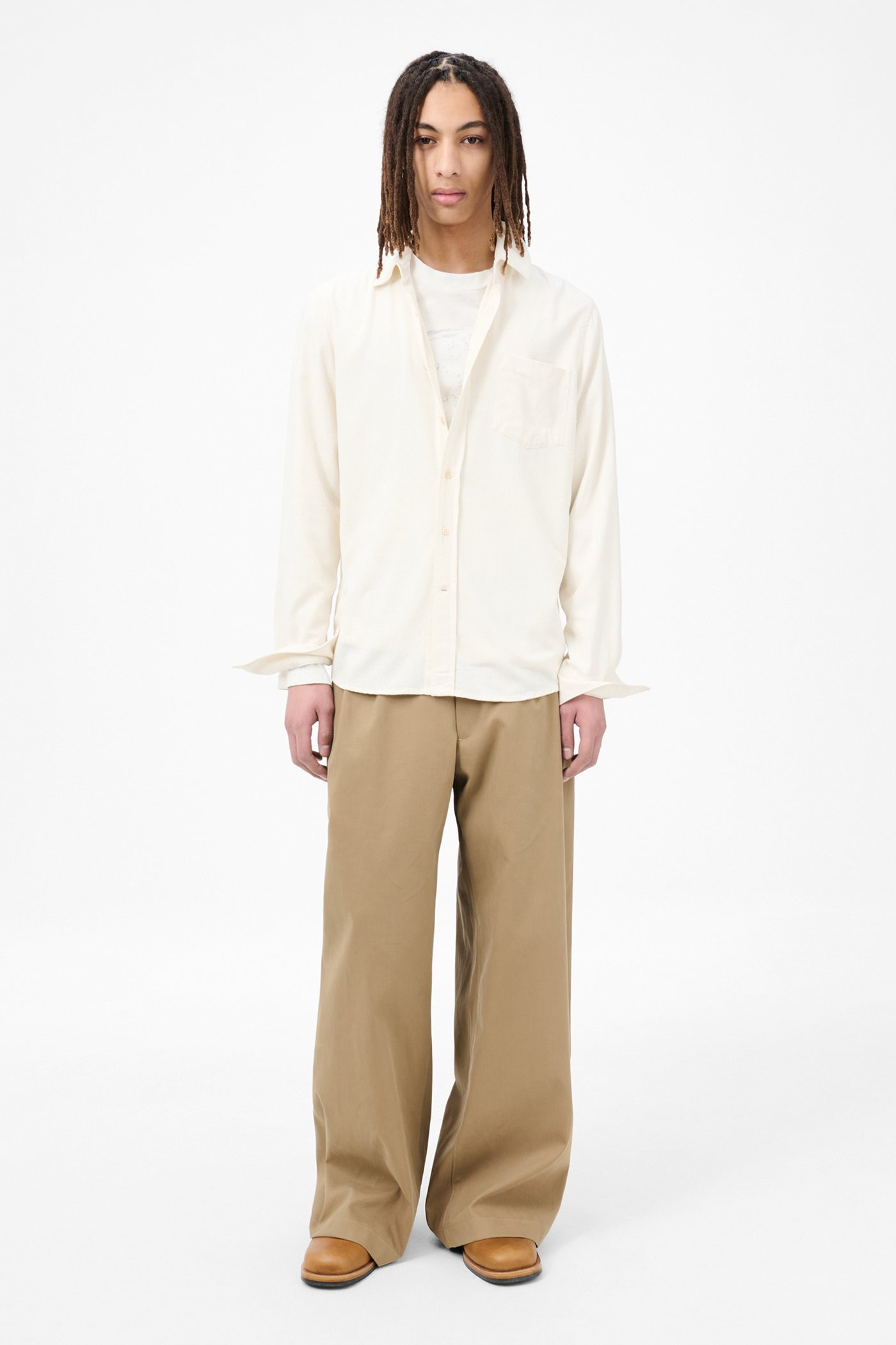 Classic Shirt White Silk - 2